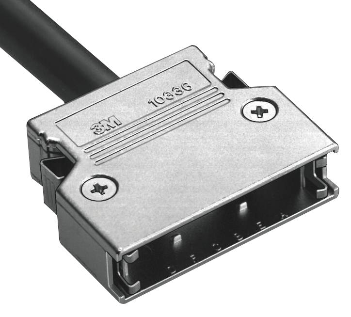 10350-C200-00 MDR BACKSHELL, 50POS, 180DEG, ZINC 3M