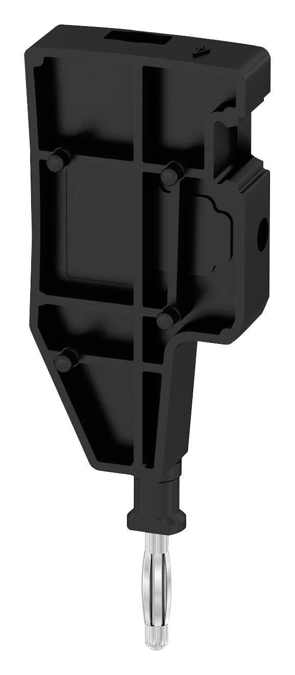1991860000 TEST ADAPTOR, FEED THRU TERM BLOCK, BLK WEIDMULLER