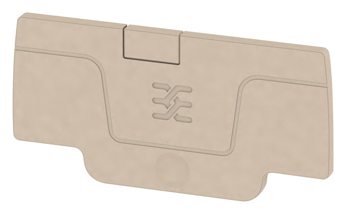 1552600000 END PLATE, PE TERMINAL BLOCK, BEIGE WEIDMULLER