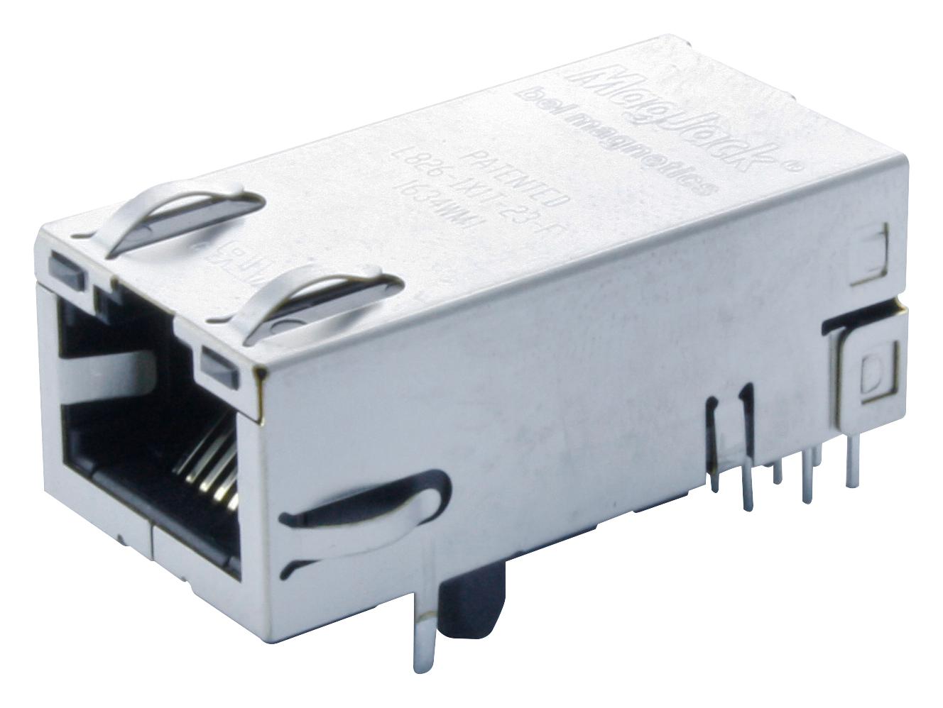 L826-1X1T-23-F CONNECTOR, RJ45, JACK, 8P8C, THT BEL MAGNETIC SOLUTIONS