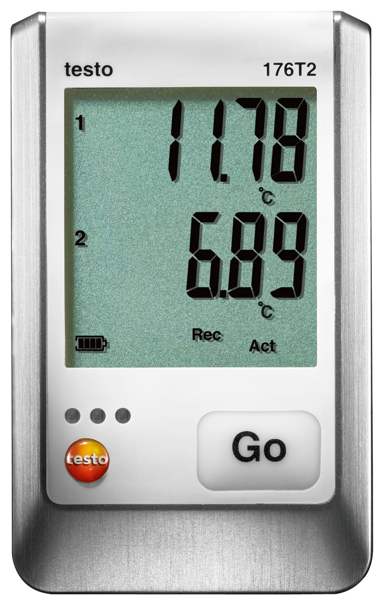TESTO 176-T2 DATA LOGGER, TEMP, -100 TO 400 DEG TESTO