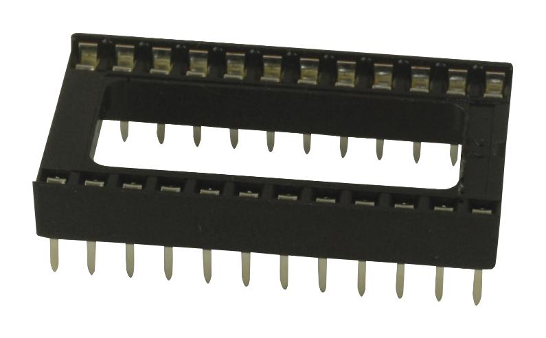 SPC15503 DIP SOCKET, 24POS, 2.54MM, TH MULTICOMP