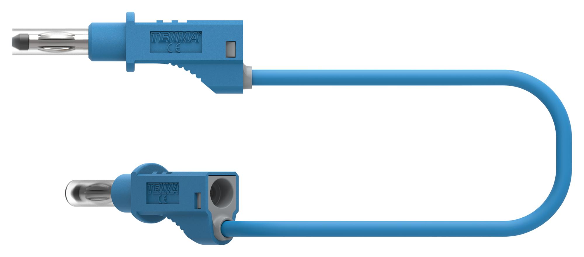 76-1320 TEST LEAD, BLUE, 1M, 600V, 36A TENMA