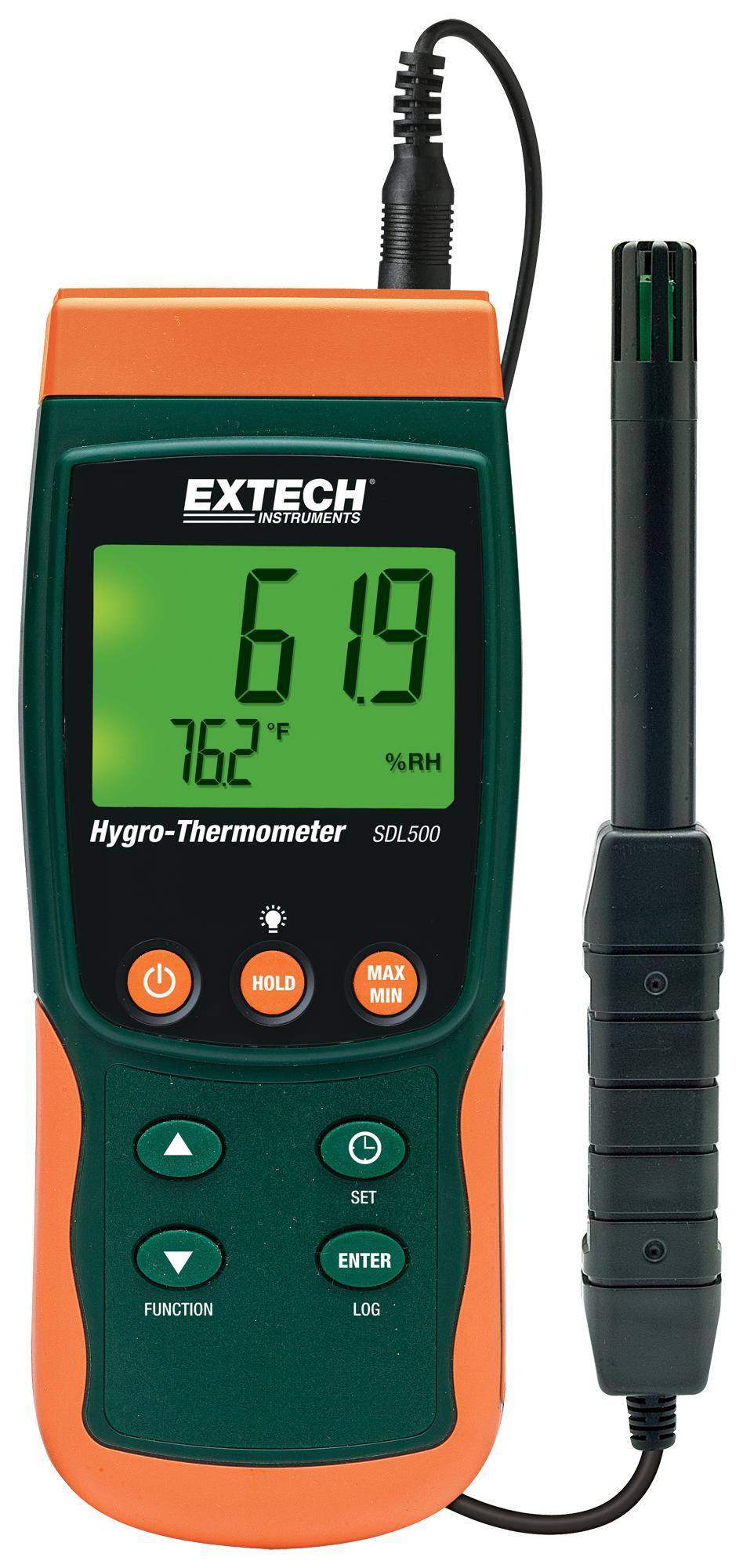 SDL500 HYGRO-THERMOMETER DATALOGGER, 5%-95% RH EXTECH INSTRUMENTS