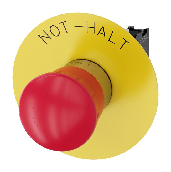 3SU1150-1HB20-1CH0 EMERGENCY STOP SW, SPST-NC, 500V, SCREW SIEMENS