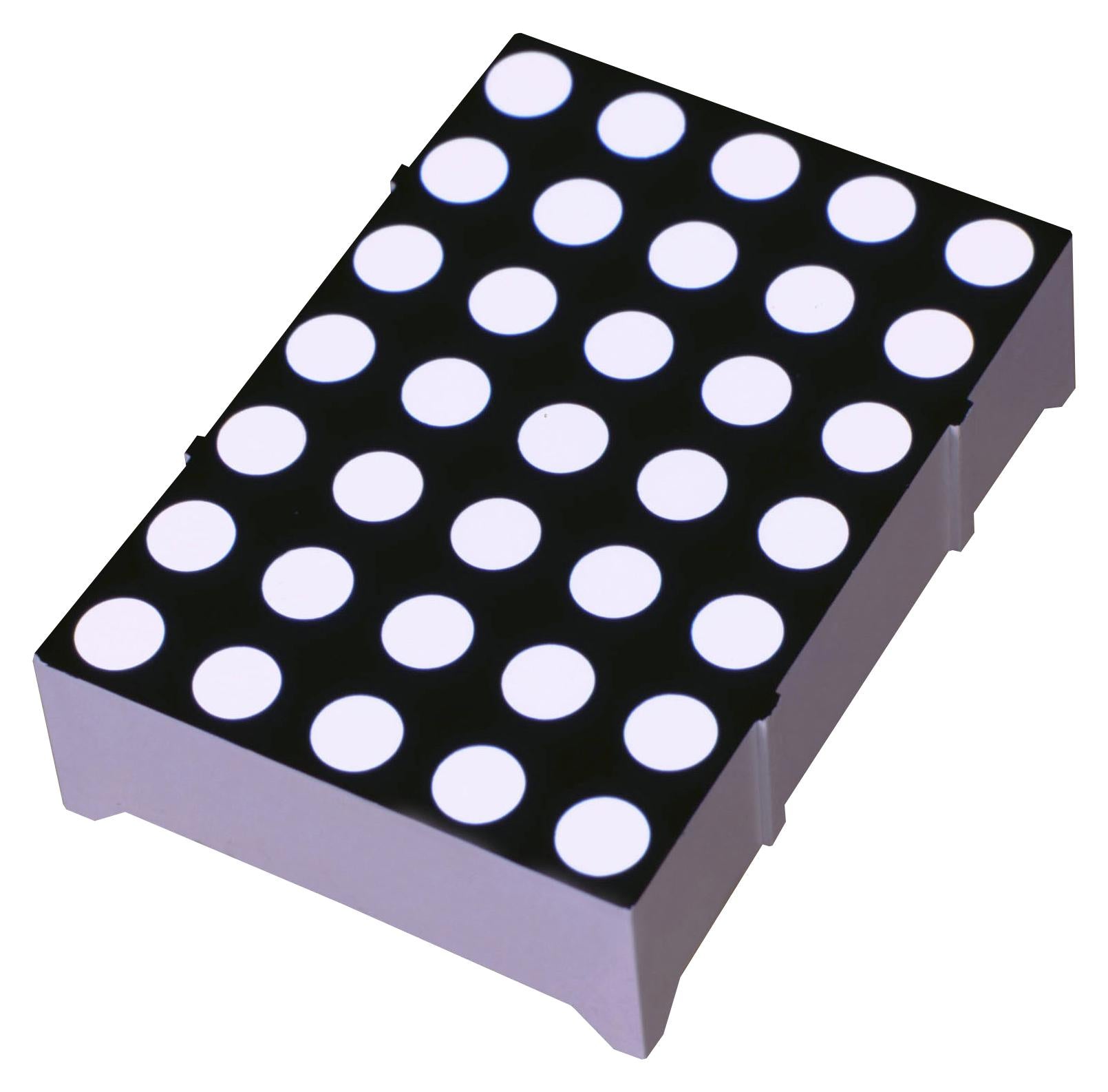 FND-5572W4SM00BW35 DISPLAY, LED DOT MATRIX, 5X7, WHITE FORGE