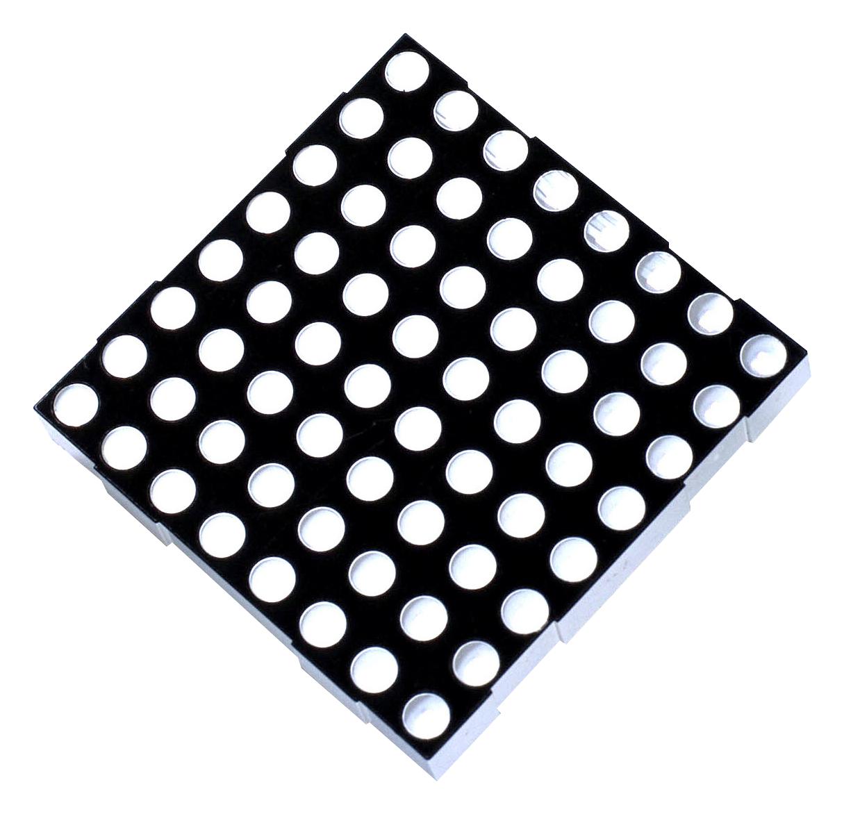 FND-5882W4SM00BW35 DISPLAY, LED DOT MATRIX, 8X8, WHITE FORGE