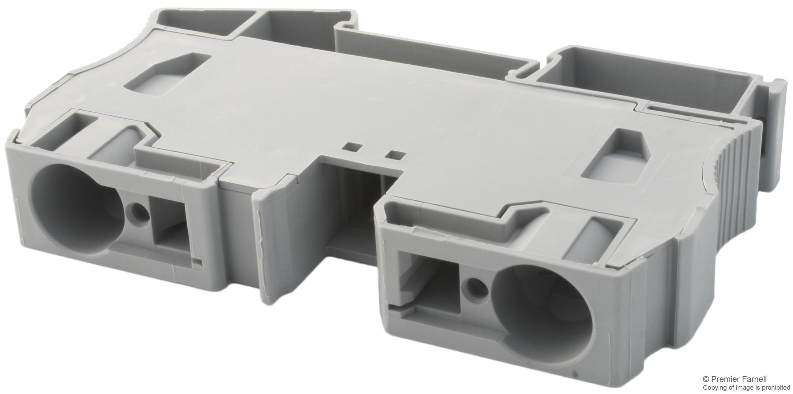 ST 35 TERMINAL BLOCK, DIN RAIL, 2POS, 2AWG PHOENIX CONTACT