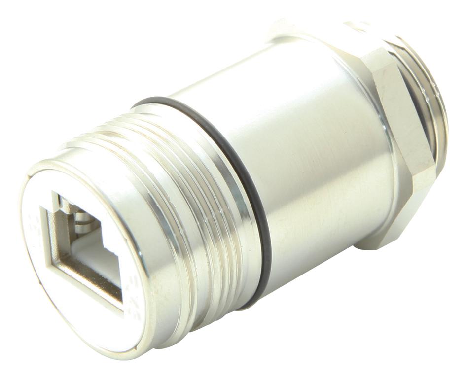 7.R42.008.000 CONN, M23 RJ45, PLUG, 8POS, PANEL HUMMEL