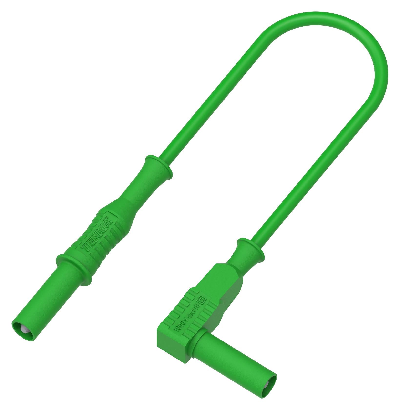 76-1410 TEST LEAD, 4MM BANANA PLUG-PLUG, GRN, 1M TENMA