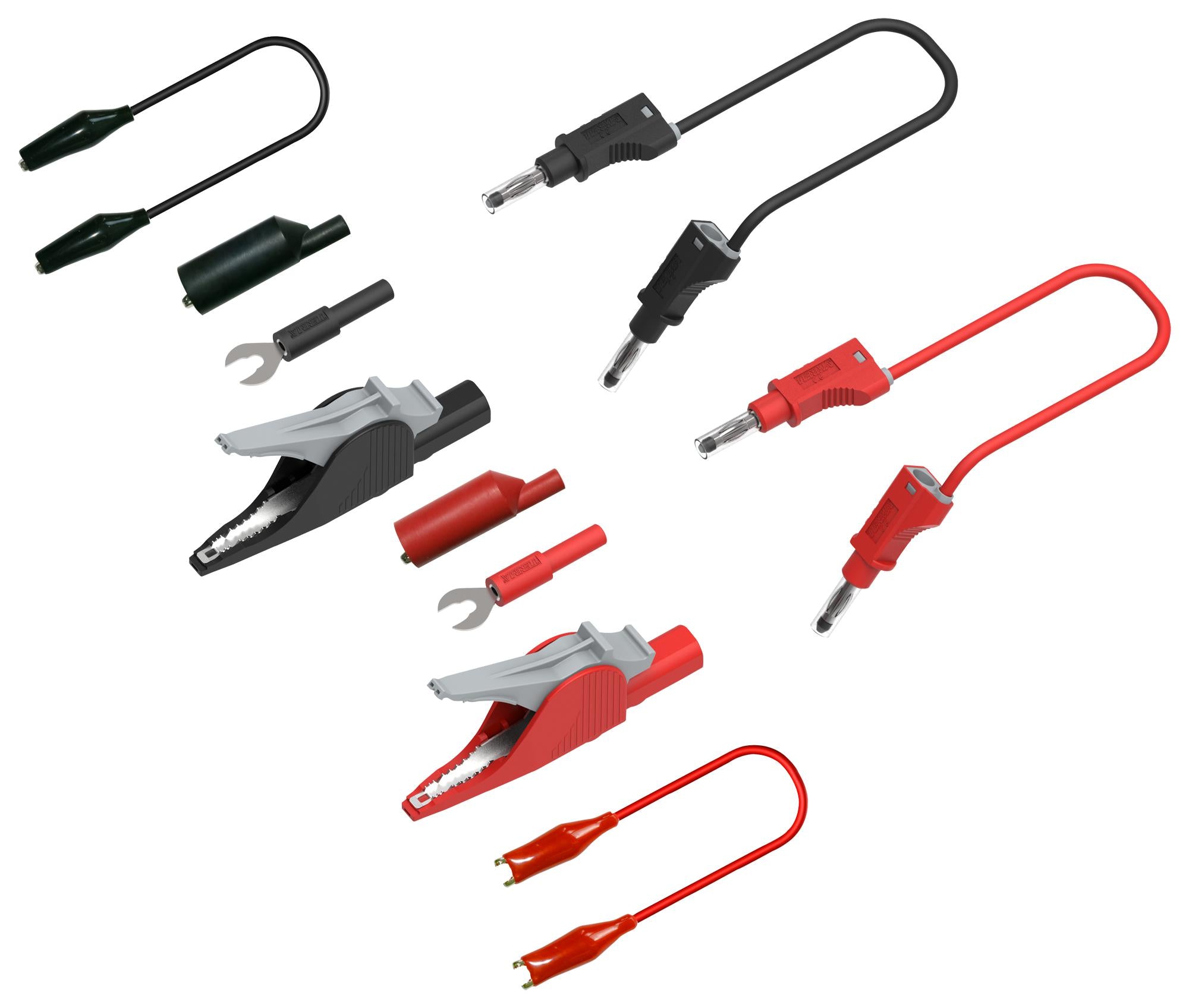 76-300 TEST LEAD PROBE KIT, BLACK/RED TENMA