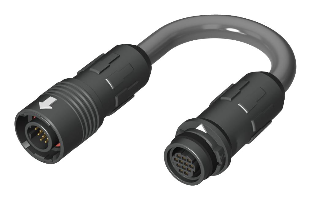 MCP-8-02-L-01.00-T-S CIR CABLE ASSY, 12POS, PLUG-RCPT, 1M SAMTEC