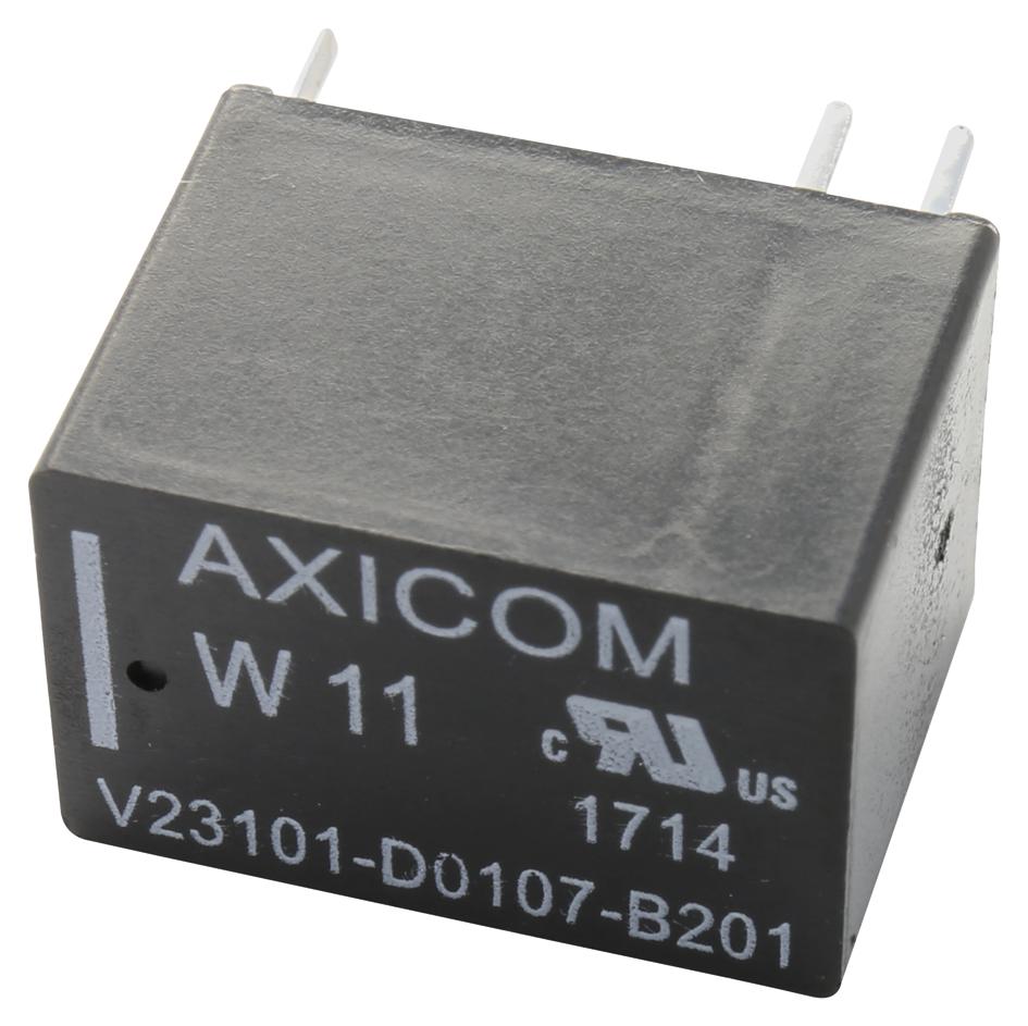 V23101D 107B201 SIGNAL RELAY, SPDT, 1.25A, 125VAC, TH AXICOM - TE CONNECTIVITY