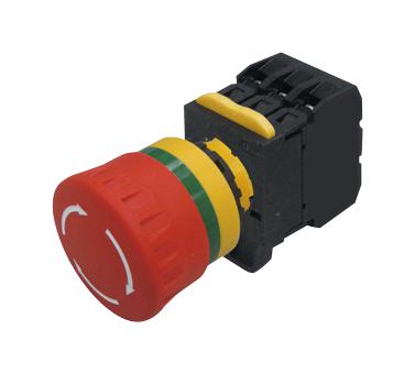 MCA20B-V4E30R EMERGENCY STOP SW, 3PST-NO, 120V, SCREW MULTICOMP PRO