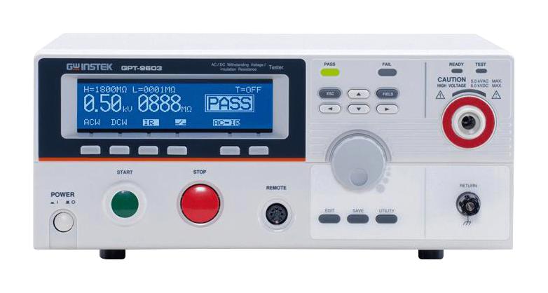 GPT-9603 AC/DC VOLTAGE/RES TESTER, 1KV, 2GOHM GW INSTEK