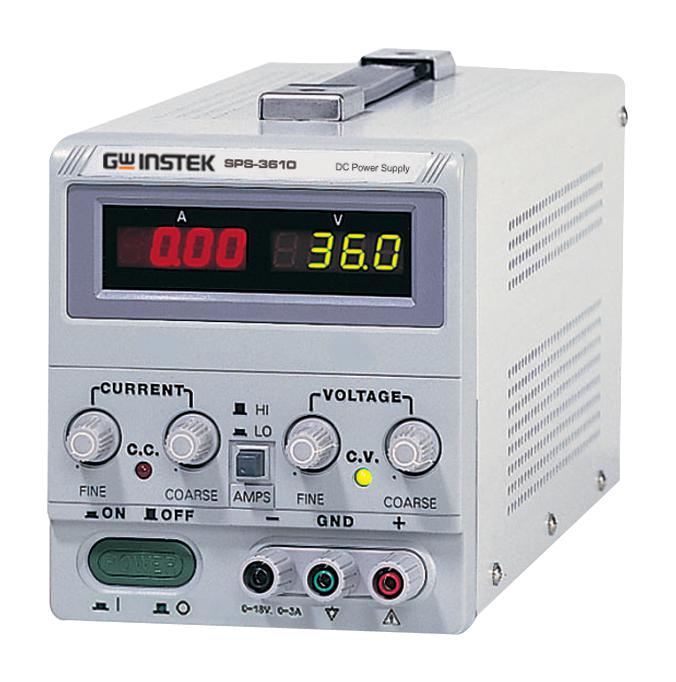 SPS-3610 POWER SUPPLY, 1 O/P, 10A, 36V, ADJ GW INSTEK