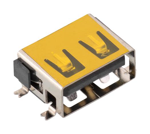 629104190121 CONN, USB 2 TYPE A, RCPT, 4POS, SMT WURTH ELEKTRONIK
