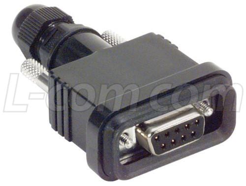 WPDB9S-KIT D SUB CONN KIT, RCPT, 9POS, SOLDER L-COM