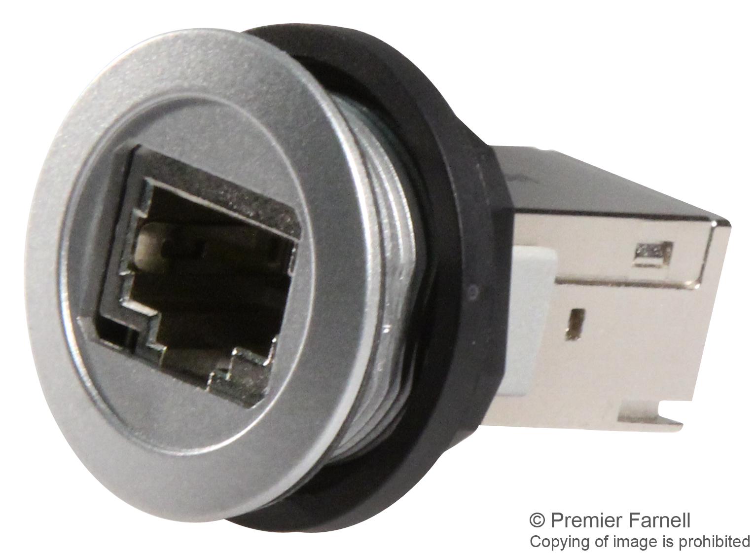 09454521560 ADAPTOR, RJ45, CAT6, PANEL HARTING