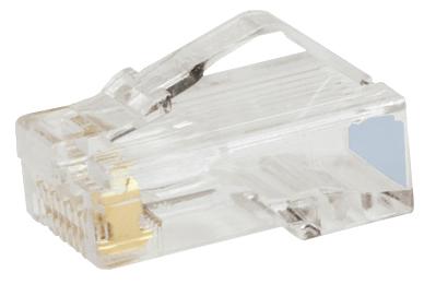 MP588-L CONNECTOR, RJ45, PLUG, 8P8C, CRIMP, 50PK PANDUIT
