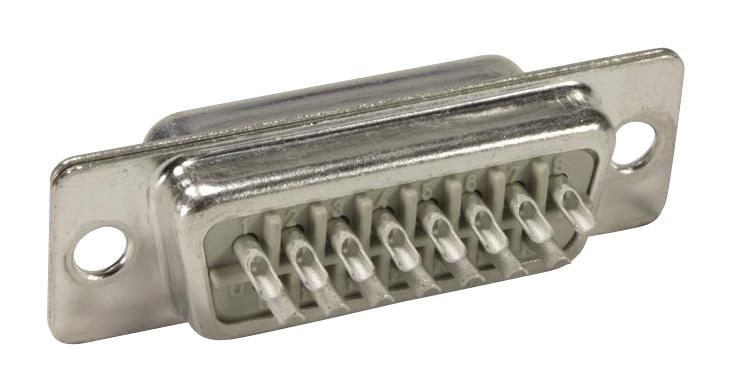 09670155615 D-SUB CONN, PLUG, 15POS, SOLDER HARTING