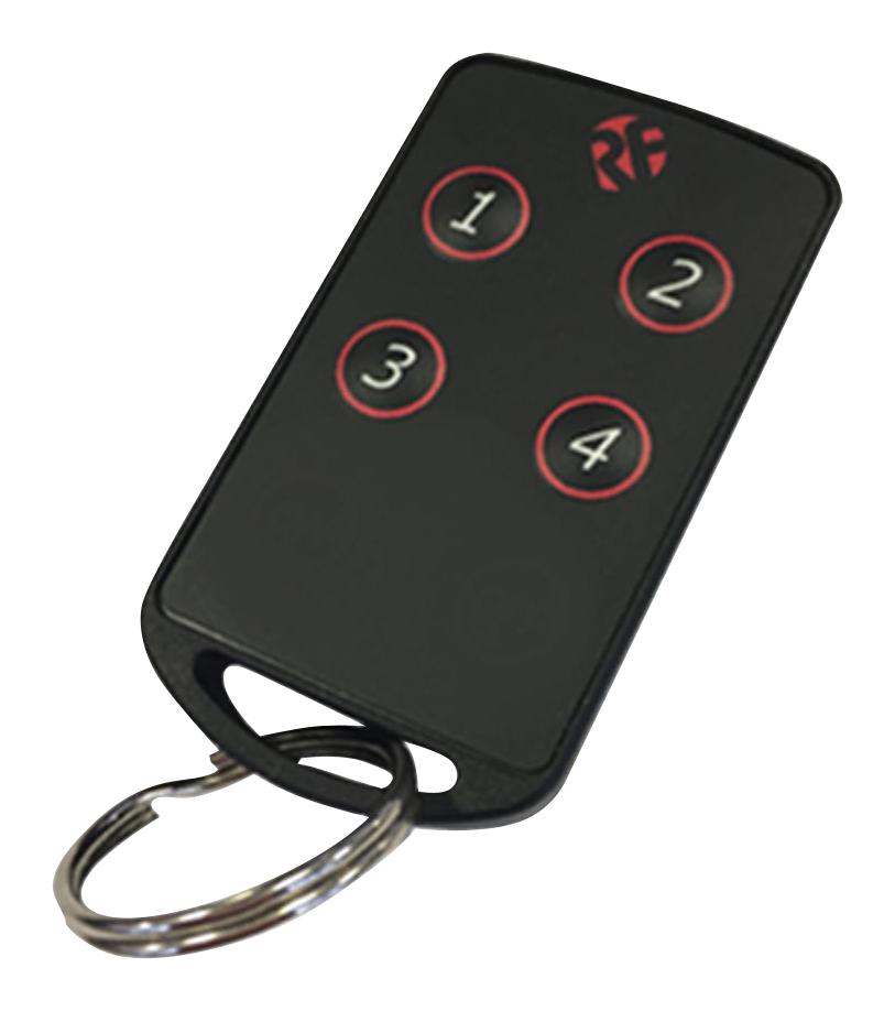 FOBBER-8T4 FM KEY FOB TRANSMITTER, 4-CH, 869.5MHZ RF SOLUTIONS