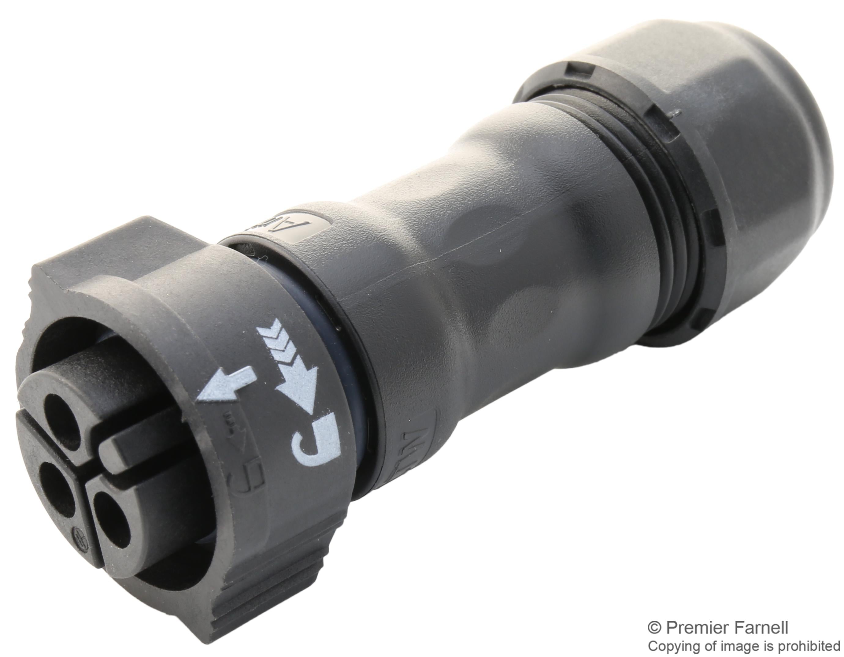 CC-03BFFA-QL8LPP INDUSTRIAL CIRCULAR, RCPT, 3POS, CABLE AMPHENOL LTW