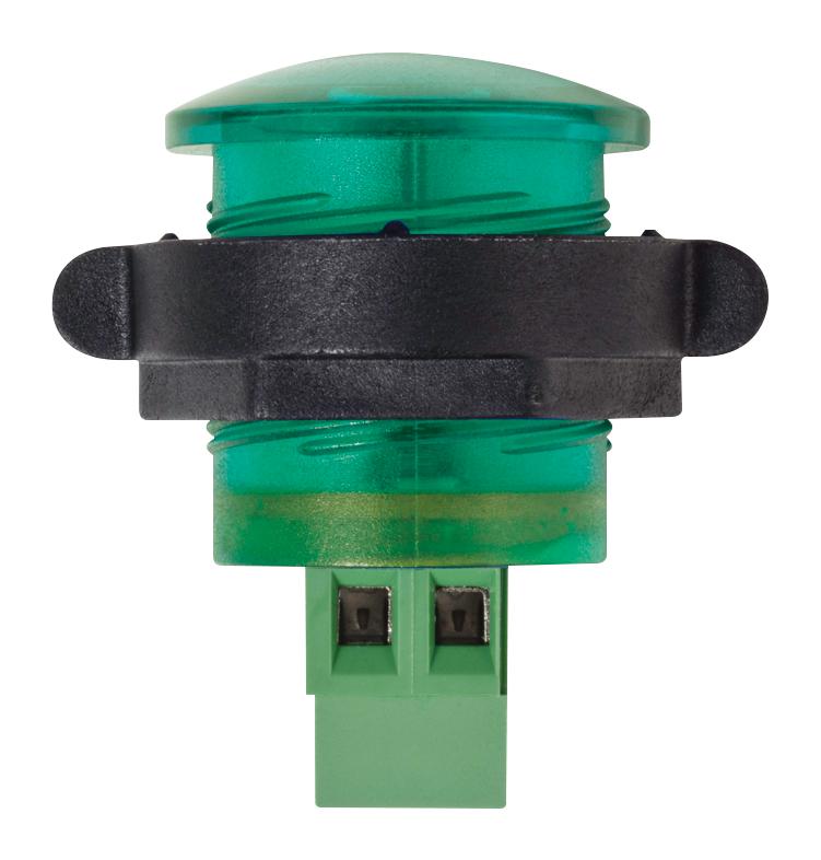 CNX722C500FVB PANEL INDICATOR, 23.1MM, GREEN, 28VDC VCC (VISUAL COMMUNICATIONS COMPANY)