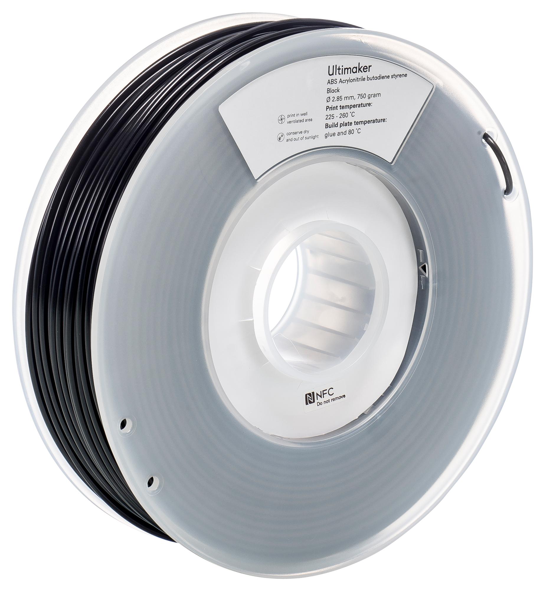 1621 FILAMENT, ABS -BLACK - 750G ULTIMAKER