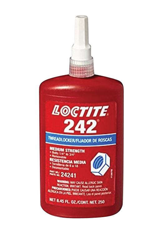 242, 250ML ADHESIVE, BOTTLE, 250ML, BLUE LOCTITE