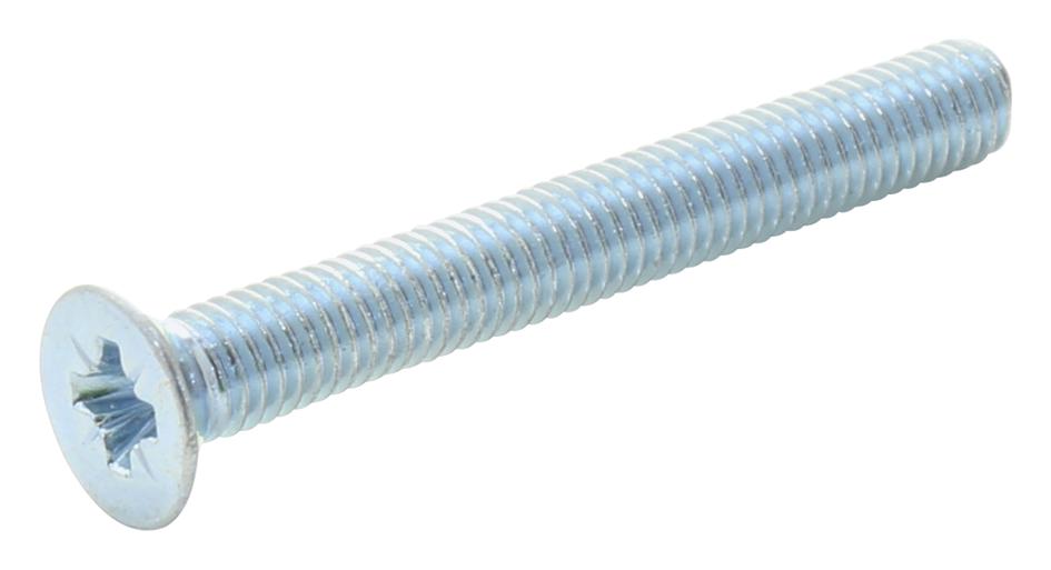 M2.512KRSTMCZ100- POZI CSK HEAD MACHINE SCREW, STEEL, M2.5 TR FASTENINGS
