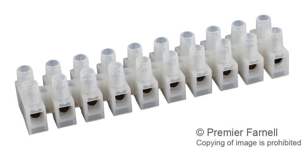 MC001822 TERMINAL BLOCK, BARRIER, 20POS, 12AWG MULTICOMP PRO
