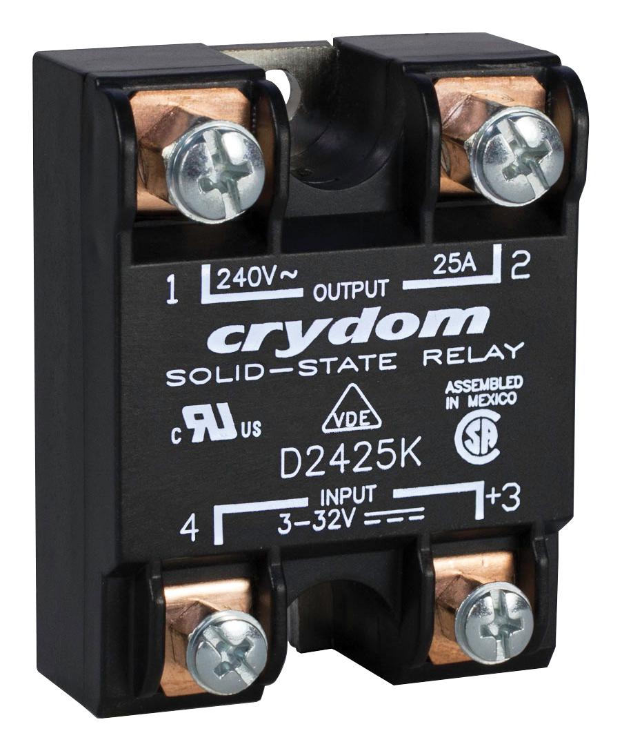 D1225K SOLID STATE RELAY, 25A, 3-32VDC, PANEL SENSATA/CRYDOM