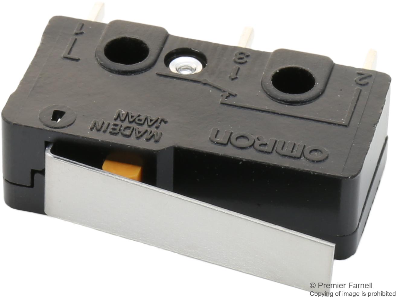 SS-10GL MICRO SW, HINGE LEVER, SPDT, 10A, 250V OMRON