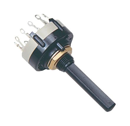 CK1040 ROTARY SWITCH, DP6T, 0.15A, 250VAC LORLIN