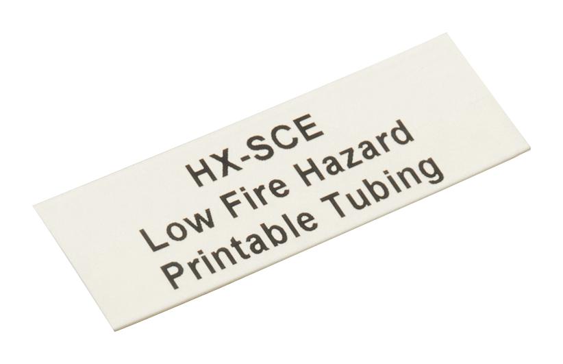 HX-SCE-38.1-50-9 HEAT SHRINK MARKER, 38.1MM, WHITE RAYCHEM - TE CONNECTIVITY