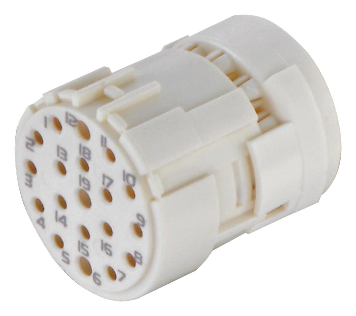 09151193101 CIRCULAR INSERT, RCPT, 16POS, PA, CRIMP HARTING