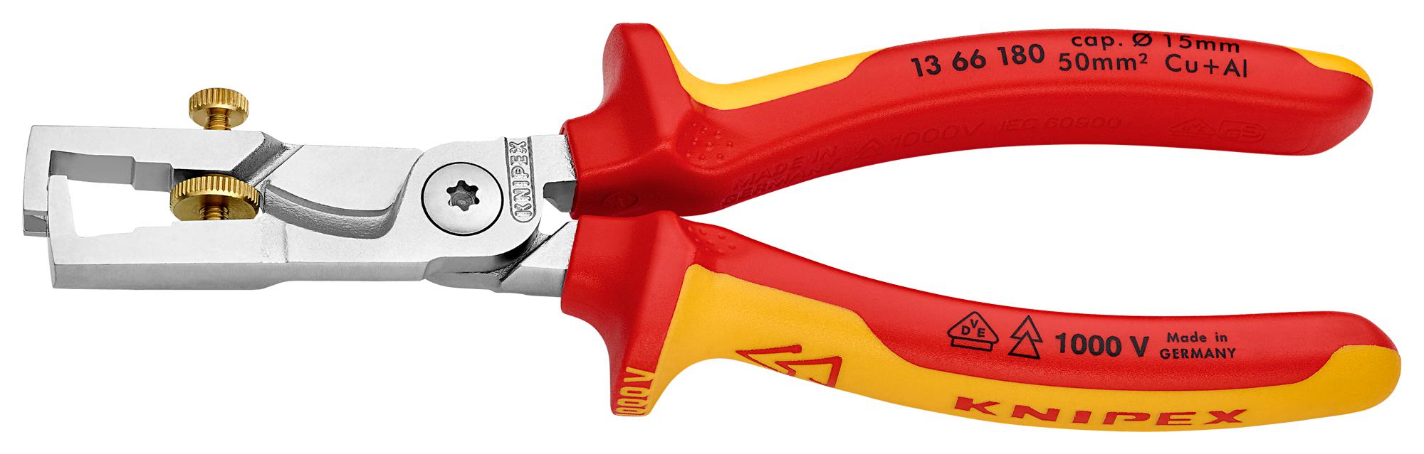13 66 180 STRIPPER PLIER, 180MM, 7AWG KNIPEX