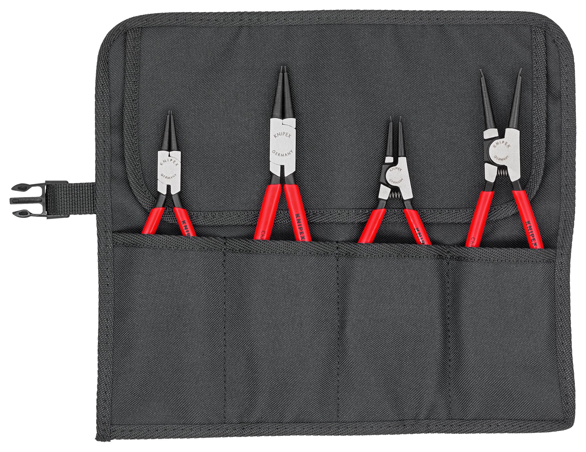 00 19 56 V01 CIRCLIP PLIER SET, 4 PIECE KNIPEX