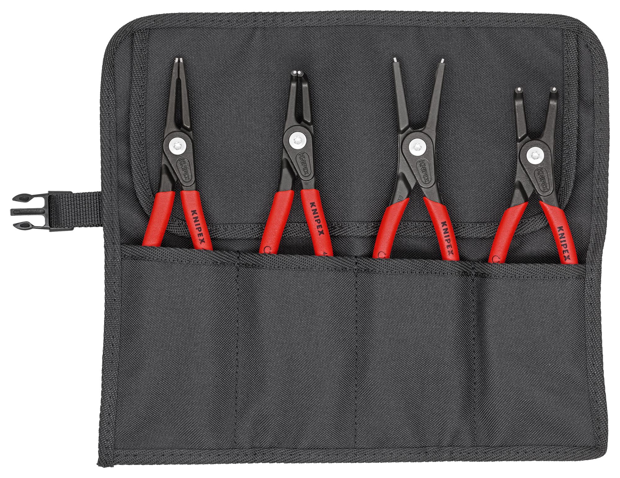00 19 57 V01 PRECISION CIRCLIP PLIER SET, 4 PIECE KNIPEX
