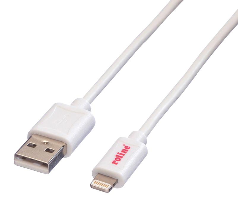 11.02.8326 USB CABLE, A PLUG-LIGHT CONN, 0.15M, BLU ROLINE