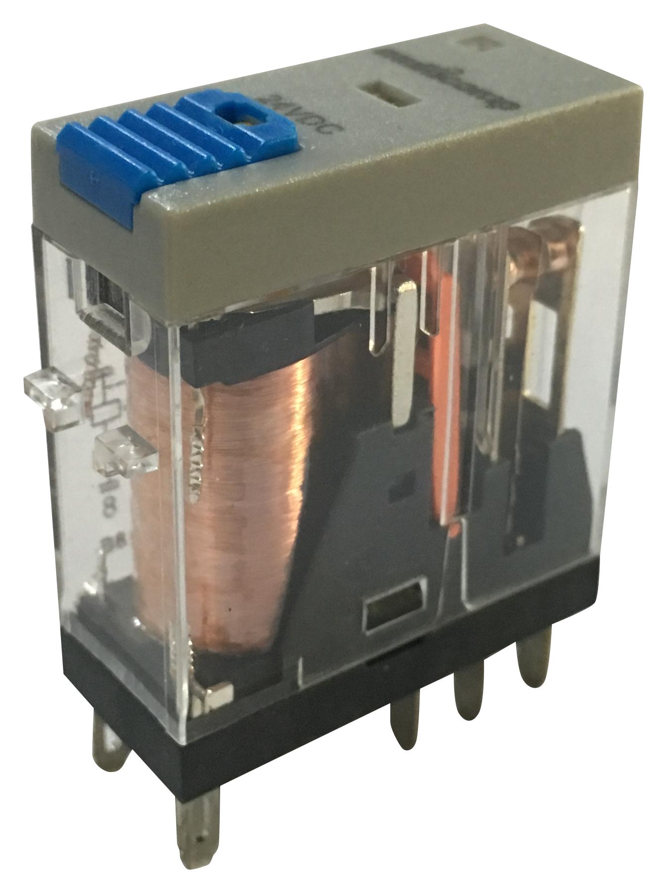 MCRFT2CO524LT POWER RELAY, 24VAC, 8A, DPDT, SOCKET MULTICOMP
