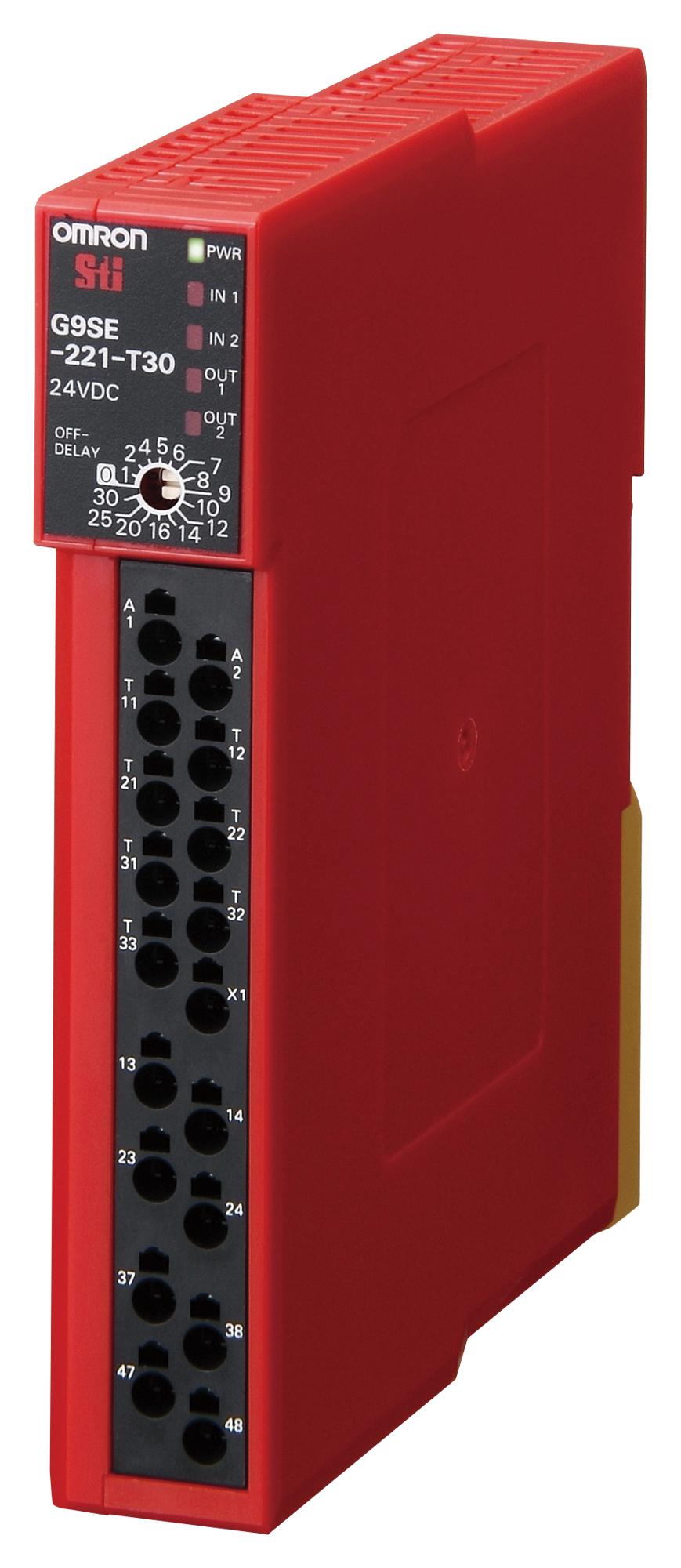 G9SE221T30 SAFETY RELAY, DPST-NO, 24VDC, 5A, SCREW OMRON