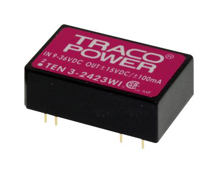 TEN 3-4823WI DC-DC CONVERTER, 2 O/P, 3W TRACO POWER