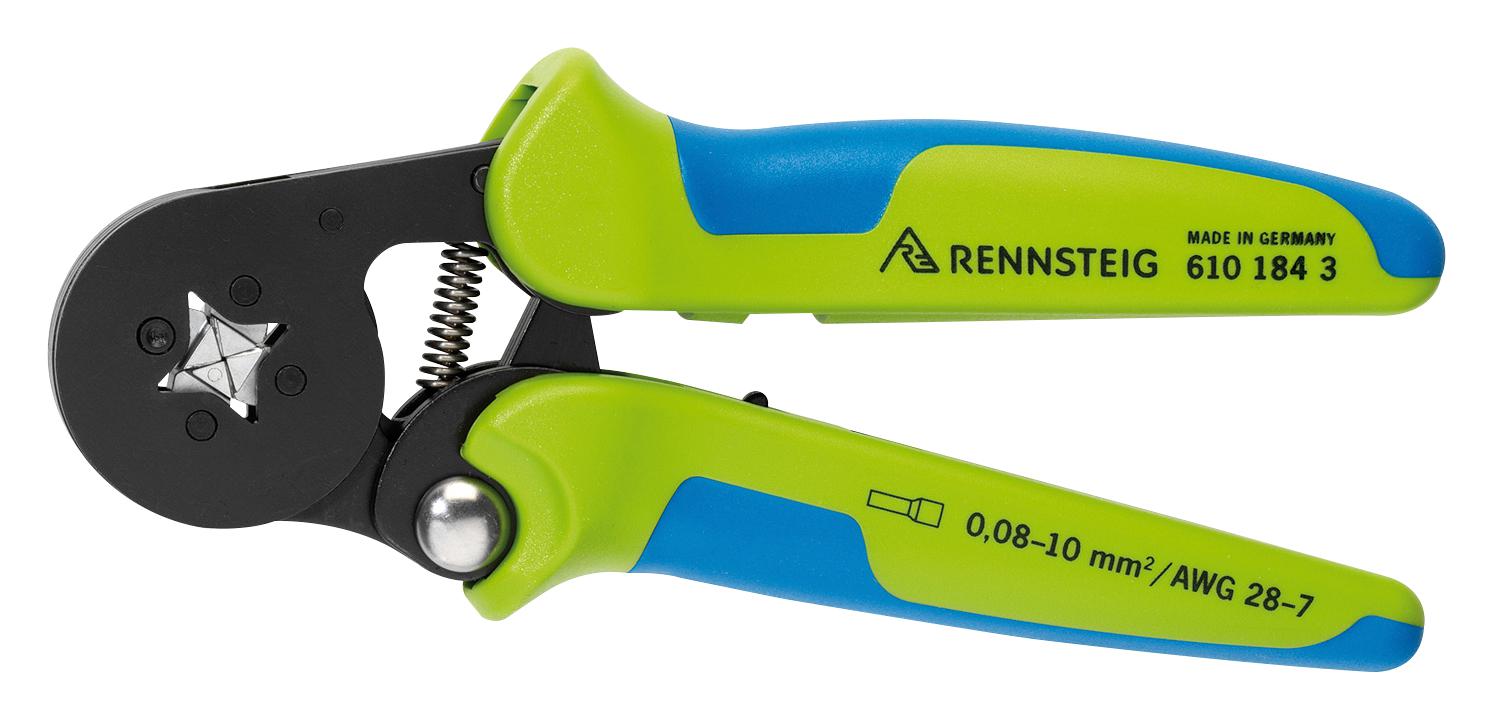 610 184 3 CRIMP TOOL, HAND, 28AWG-7AWG FERRULE RENNSTEIG
