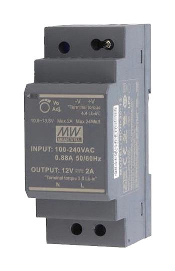 HDR-30-48 POWER SUPPLY, AC-DC, 48V, 0.75A MEAN WELL