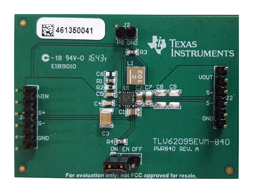 TLV62095EVM-840 . EVAL BOARD, SYNC STEP DOWN CONVERTER TEXAS INSTRUMENTS