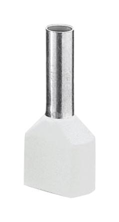 AI-TWIN  2X 0,5 - 8 WH TERMINAL, WIRE FERRULE, 20AWG, WHITE PHOENIX CONTACT