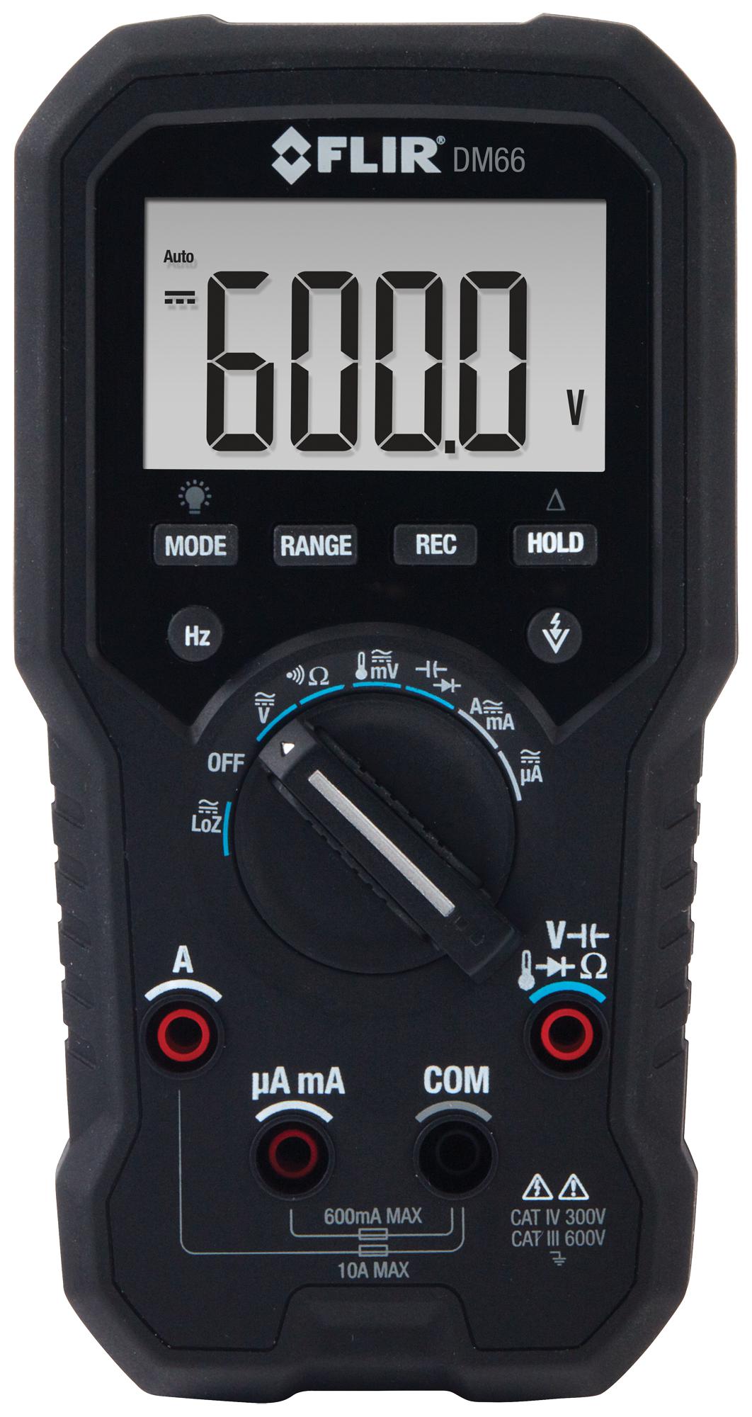 DM66 DMM, HANDHELD, TRUE RMS, 10A, 600V TELEDYNE FLIR