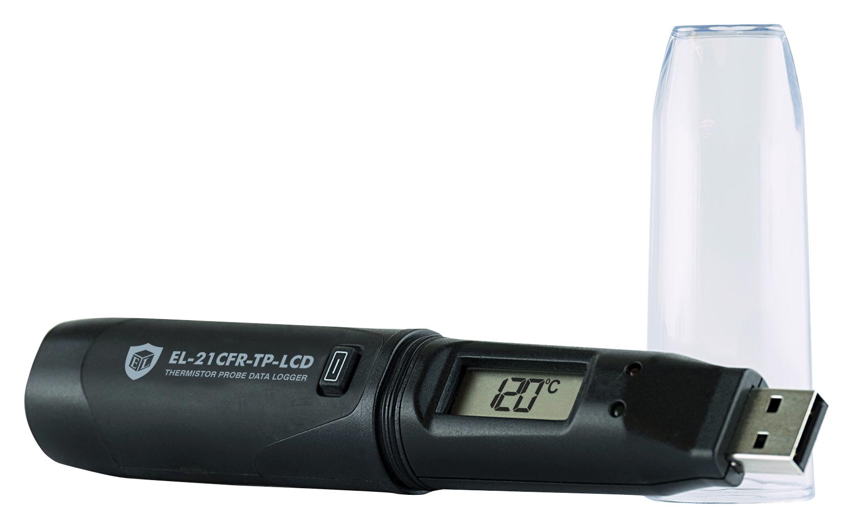 EL-21CFR-TP-LCD DATA LOGGER W/LCD, TEMP, -40 TO +125DEGC LASCAR